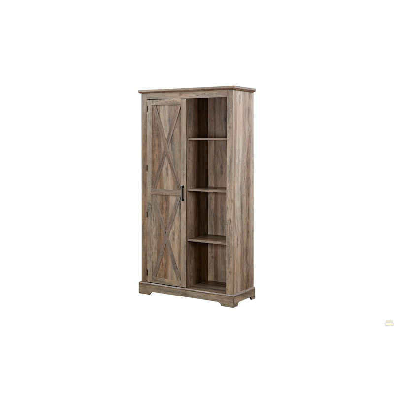 Armoire de rangement haute avec porte de grange