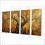Teachings By The Ancient Tree Vintage - Art mural arbre pour le salon, 4 pièces-1935451699
