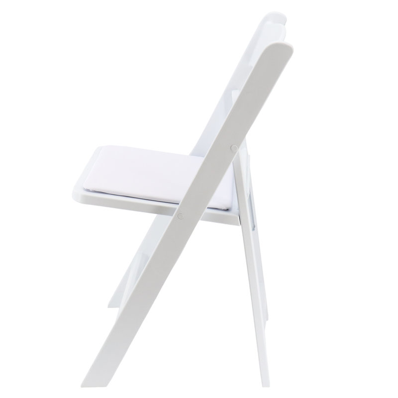 Chaise pliante empilable en plastique / résine Inbox Zero Lethell