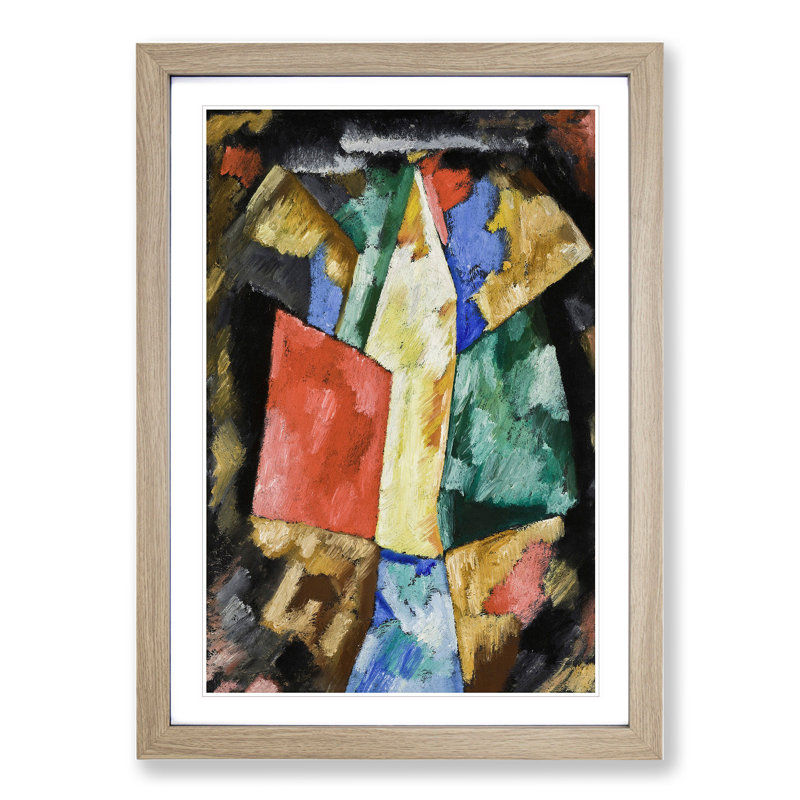 Abstraction Vol.2 by Marsden Hartley - Picture Frame Painting, Oak, 90cm H x 65cm W x 2cm D