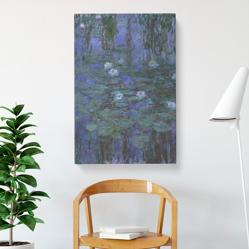Water Lilies Lily Pond Vol.13 by Claude Monet - Wrapped Canvas, 50cm H x 35cm W x 3cm D