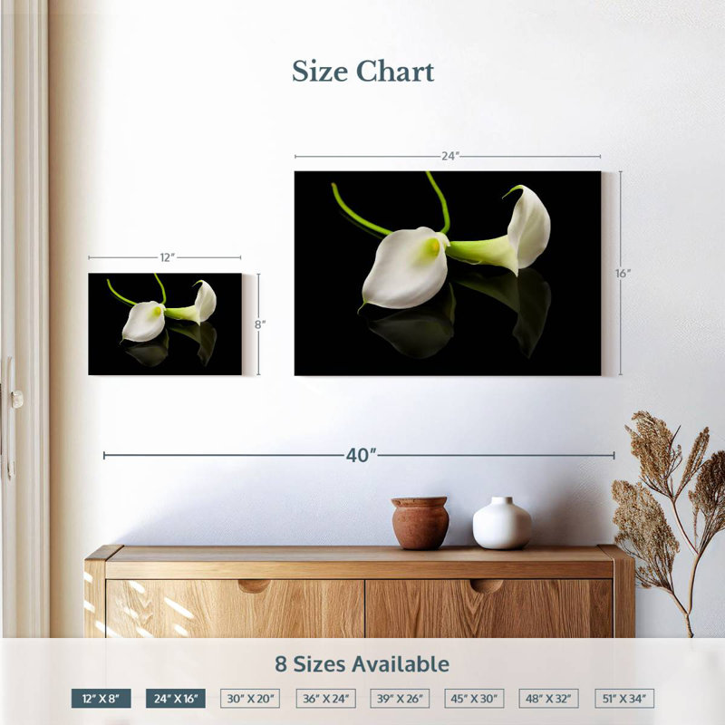 Harnek Calla Lily Flower, 16" H x 24" W