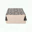 Repose-pieds rectangulaire au design noir naturel