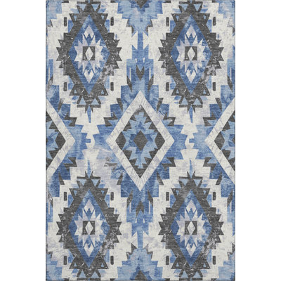 Premium Machine Washable Crestover AMF1878 Aztec Rug