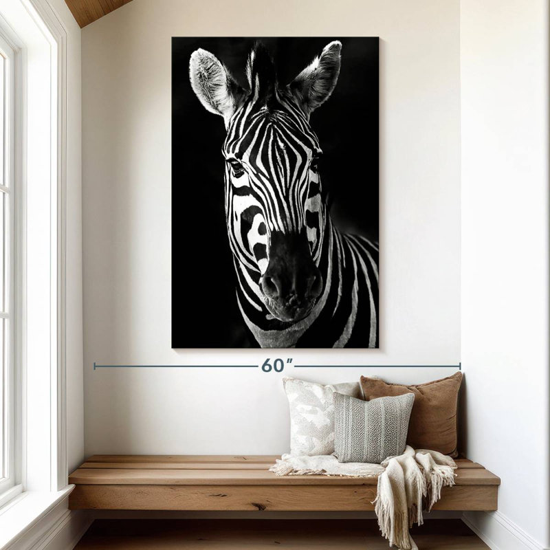 Brampt Serious Zebra, 51" H x 34" W