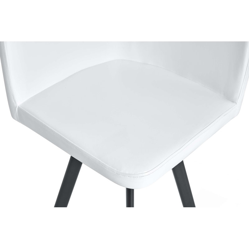Ensemble de table de salle à manger 9 pièces 9 pièces, plateau de table fixe en grain de bois bicolore et triamine de grain de bois noir avec 8 chaises en similicuir noir, ensemble de table de cuisine moderne pour 8 personnes, idéal pour les réunions de famille