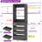 74"W To 116"W Adjustable Closet Organizer With 4 Drawers & 4 Rods-1630863113