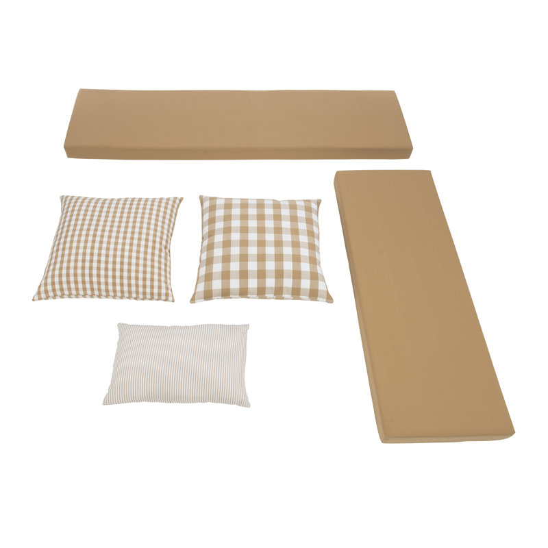 Ensemble de coussins 5 pièces Eslick Nook, Beige