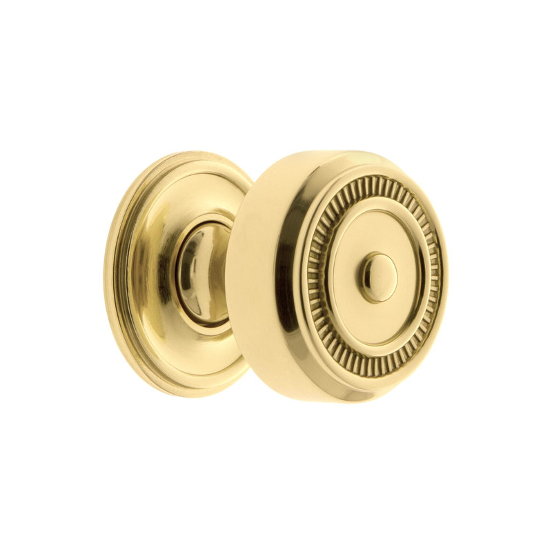 Soleil Cabinet Knob, Polished Brass