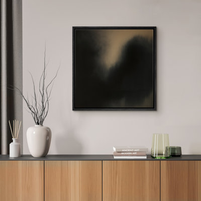 Reproduction d'art encadrée sur toile pour décor moderne neutre