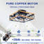 Ventilateur de plafond à télécommande en bronze et or brossé, 22,6 po, avec flux d'air saisonnier, éclairage DEL