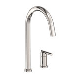 East Linear Pull Down Single Handle Kitchen Faucet