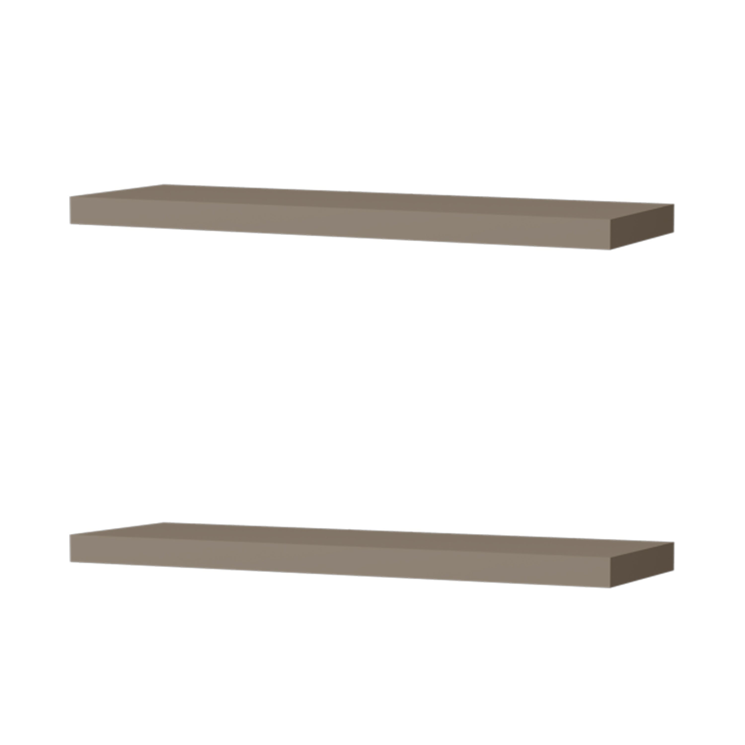 Latitude Run® Iva Floating Shelf in Melamine x2 | Wayfair