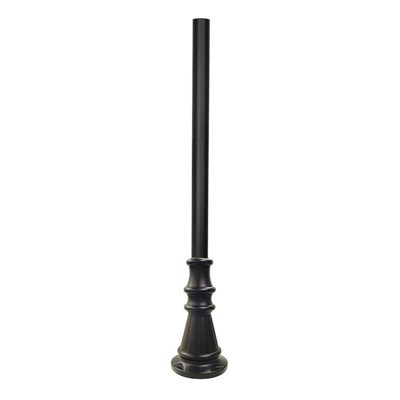Solus 6ft. Surface Mount Lamp Post with Decorative Base Cover