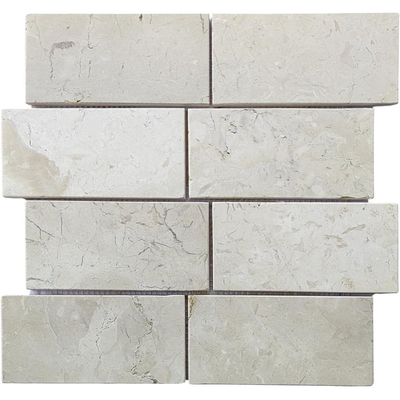 CNK White Subway 3"X6" Marble Mosaic Tile