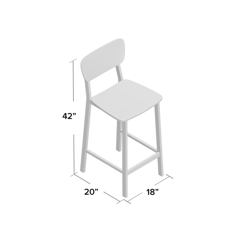 Hamilton Counter Stool with Metal Frame
