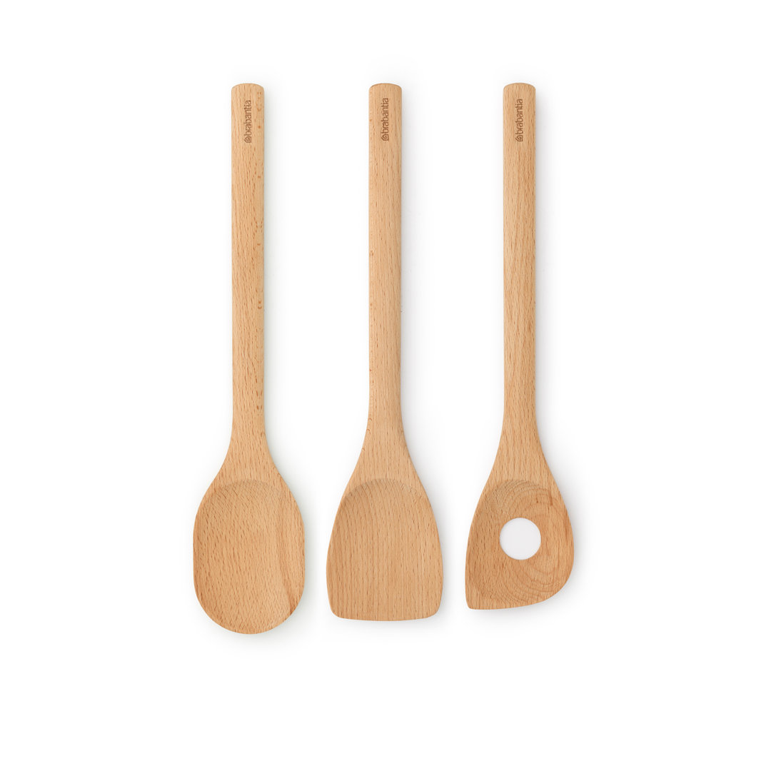 Brabantia Wooden Kitchen Utensils, Set Of 3