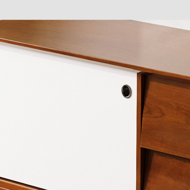 Armoire média moderne en bois, H 19,29 po x L 78,74 po x l 15,75 po