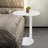 20” Modern Minimalist Raised C-Shaped Iron Metal Sofa Side Table-2114467187