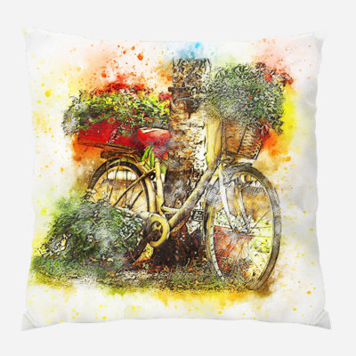 Outdoor Reversible Throw Pillow