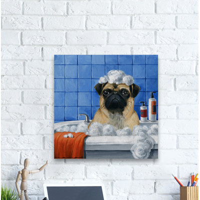 I Hate Baths - Wrapped Canvas Painting