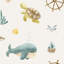 Papier peint marin, tortue baleine-523352123