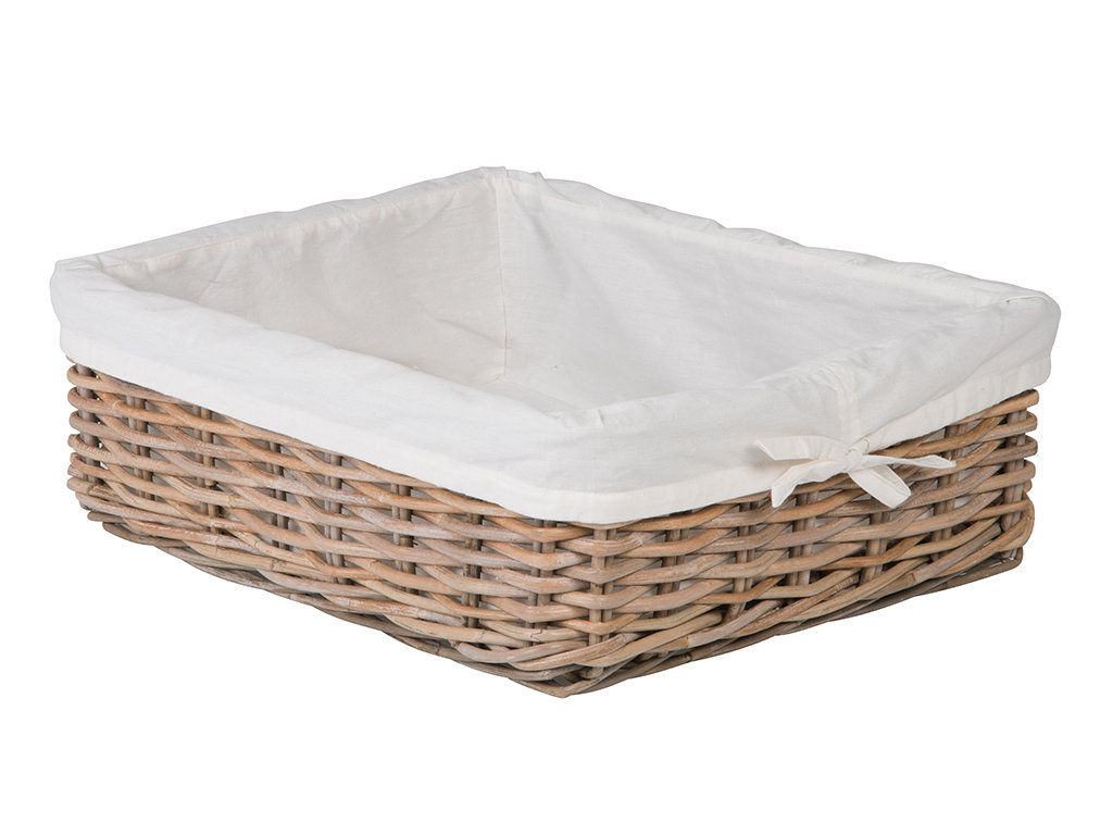 Ayriauna Shelf & Under Bed Rattan Basket Beachcrest Home™ 