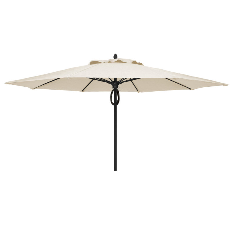 Parasol de marché 11 'Prestige, Blanc, Sunbrella® naturel