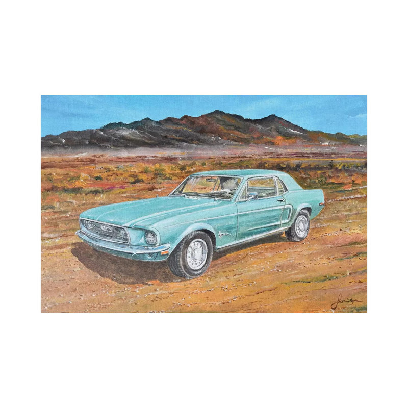 «Ford Mustang» de 689 - impression sur toile tendue, H 18 po x l 26 po x P 1,5 po