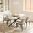 55.11"-70.86"Retro Rectangular Stretch Dining Table-985527823