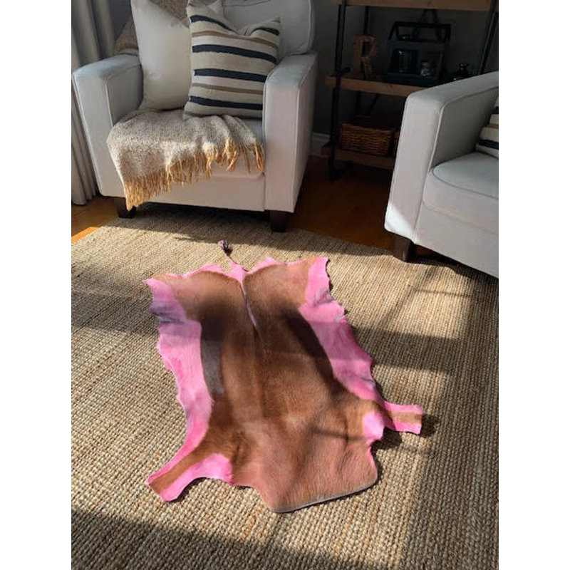 Dyed Rose Springbok Skin