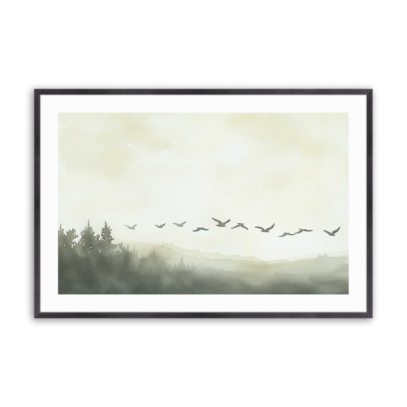 Skyward Silhouettes Print, Weathered Zinc Framed, 12.25" H x 15.25" W