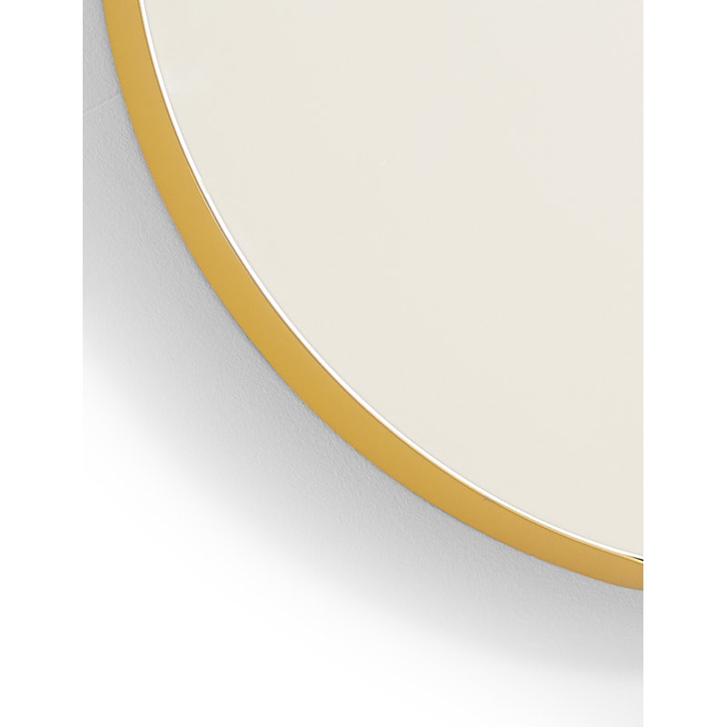 Miroir mural décoratif, 30 po x 30 po, Or