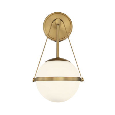 Ayyan 1-Light Wall Sconce in Brass