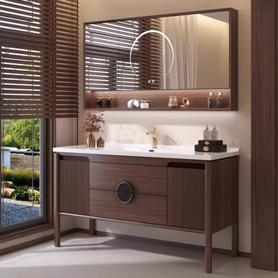 Chinese style retro bathroom Vanity