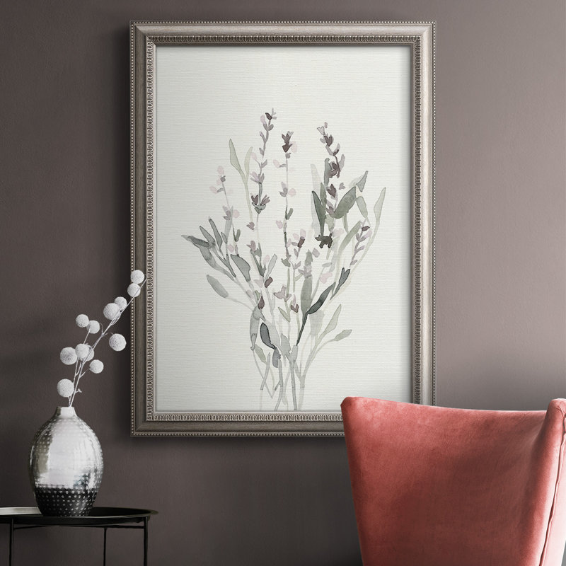 «Delicate Sage Botanical V», reproduction sur toile encadrée, H 20 po x l 16 po x P 2,5 po