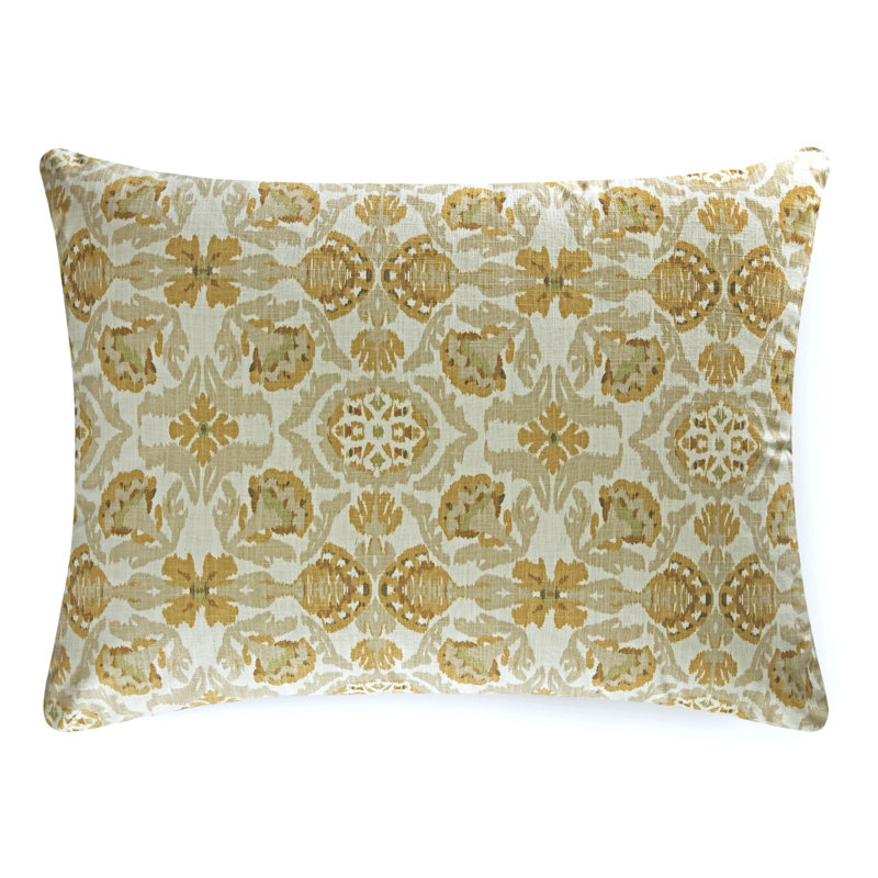 McKenzie Printed Cotton Pillow Made-To-Order, Rectangle 27"H x 36"W, Curry