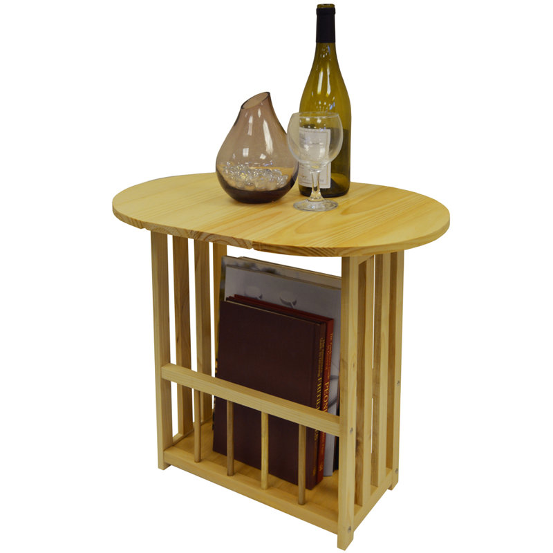 Solid Wood End Table, Natural