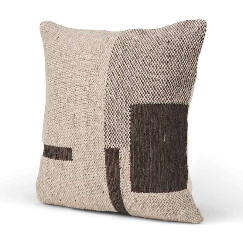 Torrell Wool Blend Throw Square Pillow Cover