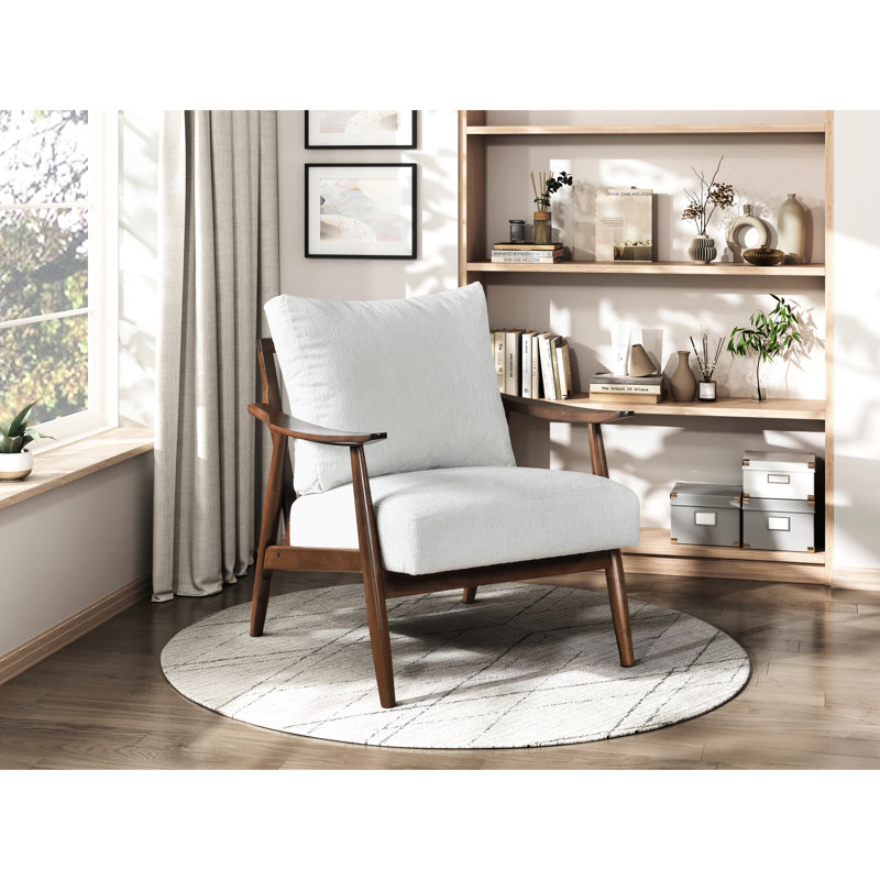 Chaise d'appoint en bois massif beige, rembourrage en mousse, contenu à 100%, dossier réversible beige revêtu d'une structure et capacité de 300 lb