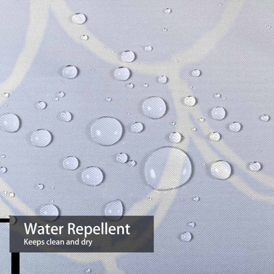 Rideau de douche imperméable avec queue de sirène à 12 crochets