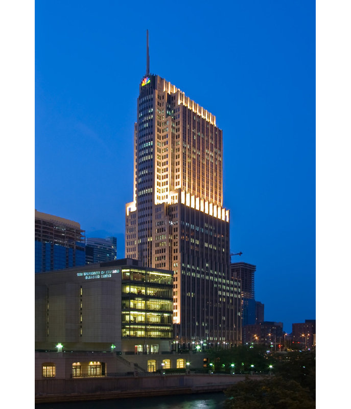 NBC Tower in Chicago, 18'' H x 12'' W