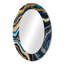 Gold Blue Geode Gems - Miroir mural en pierre-121387526-121387091