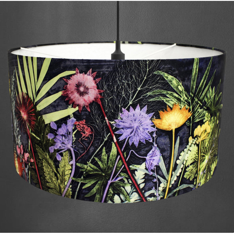 Jungle 24cm H Drum Lamp Shade ( Uno ), Midnight