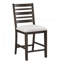 Ensemble de salle à manger de style classique avec table à finition espresso foncé et rallonge et chaises-1359229095