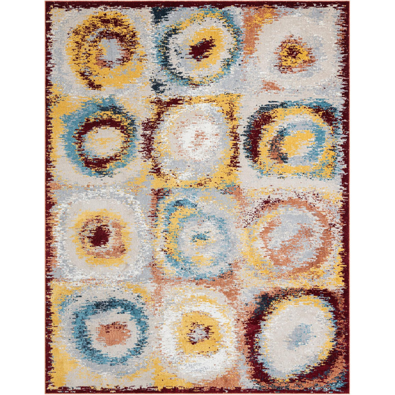  Tiles Kamala Washable Rug, Rectangle 7'10" x 10'
