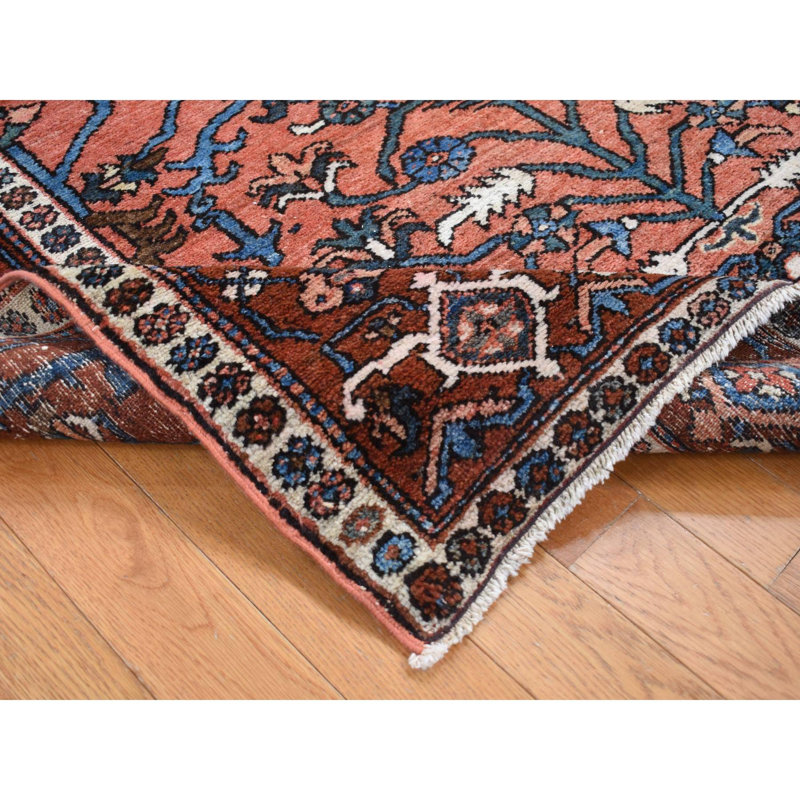 Thyron One-of-a-Kind 4'9" X 6'1" 1910s Wool Area Rug Red