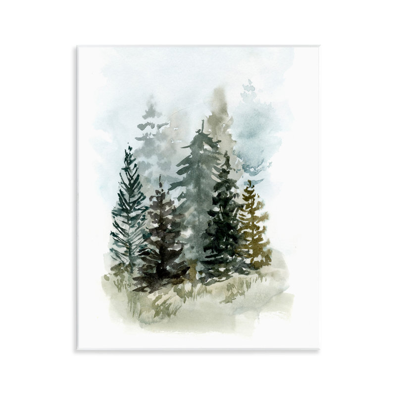 "Layered Forest Trees", art mural par Victoria Barnes