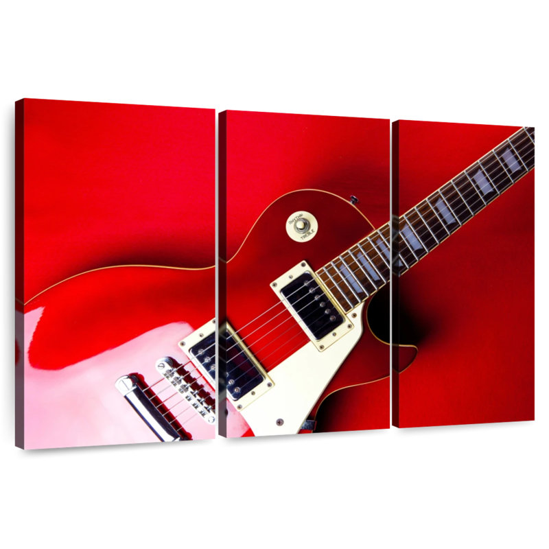 Guitare électrique Abarca Vintage Red, H 32 po x l 50 po