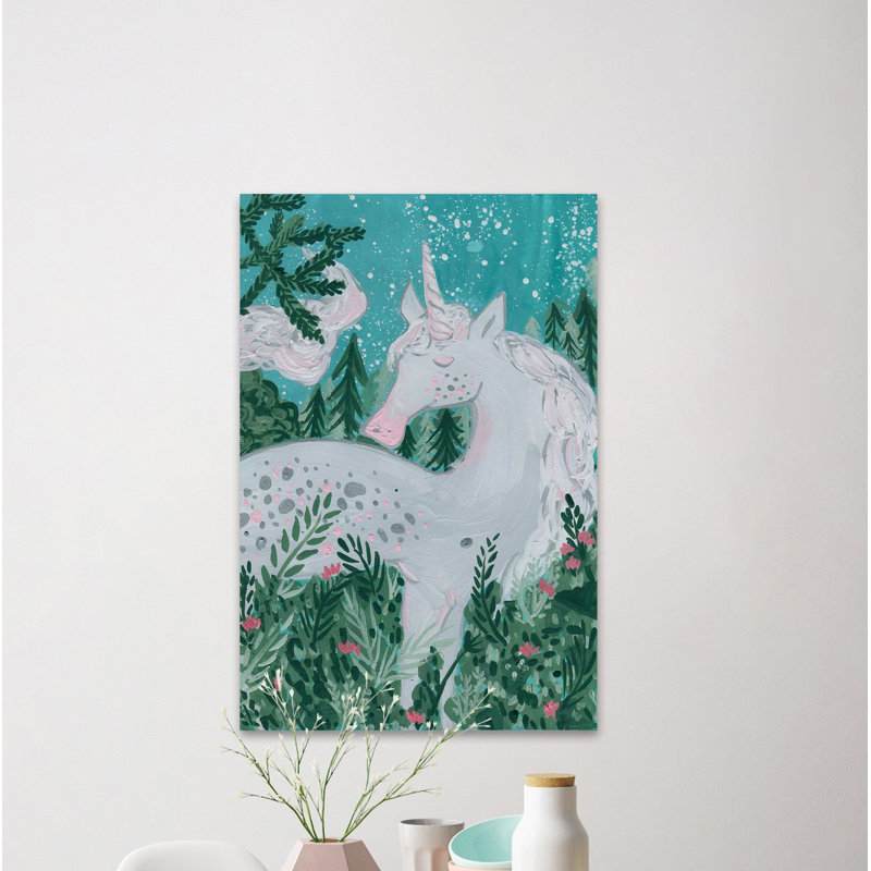 «Unicorn at Night», reproduction sur toile tendue, H 30 po x l 20 po